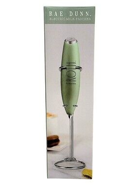 Rae Dunn Electric Milk Frother - Mint Green